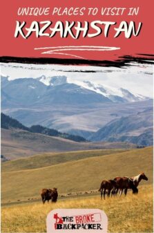 Beautiful places in Kazakhstan pinterest image