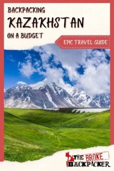 kazakhstan travel guide pinterest image