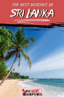 best beaches in Sri Lanka pinterest image