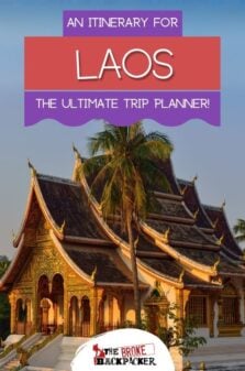 Laos itinerary pinterest image