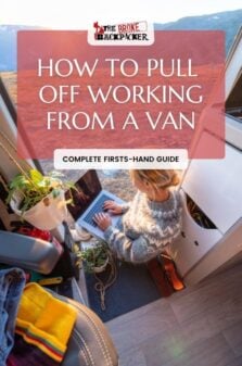 realities of working in a van pinterest image