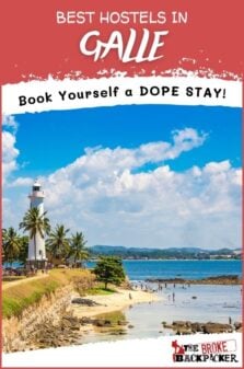 best hostels in Galle Sri Lanka pinterest image