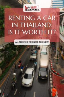 do you need a rental car in thailand pinterest image