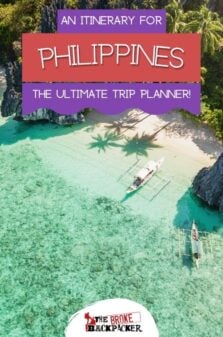 Philippines itinerary pinterest image