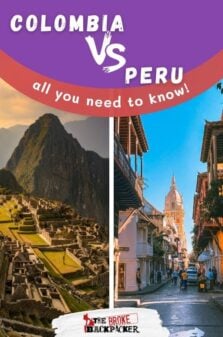 Peru vs Colombia pinterest image